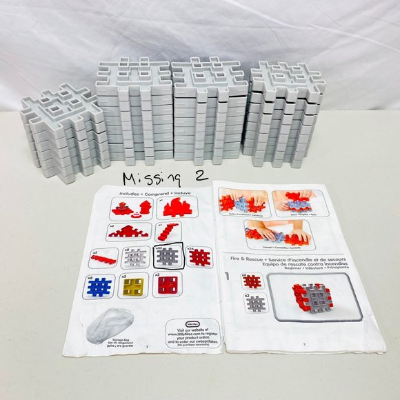 Little Tikes Waffle Blocks Fire & Rescue Set Incomplete - Picture 5 of 11